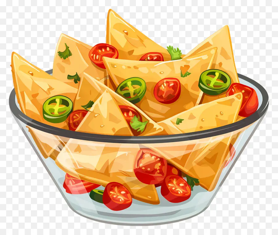 Semangkuk Nacho，Tortilla Chips PNG