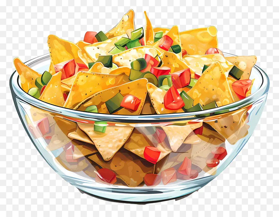 Semangkuk Nacho，Nachos PNG