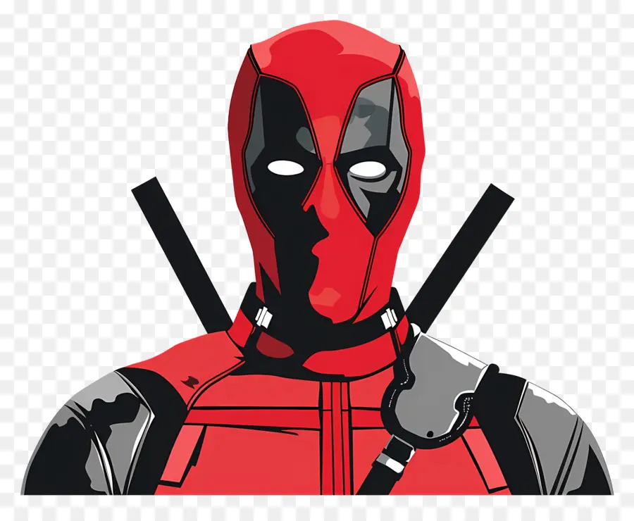 Deadpool，Setelan Merah PNG