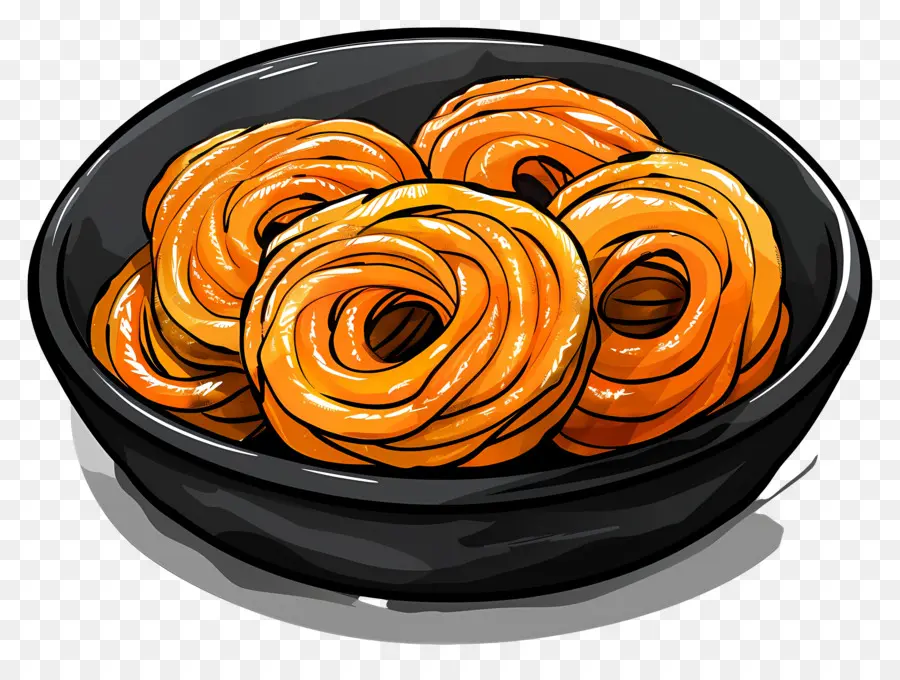 Jalebi，Kue Goreng PNG