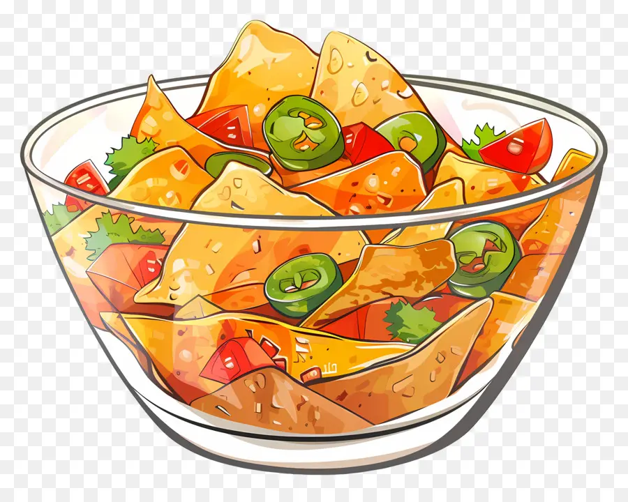 Semangkuk Nacho，Tortilla Chips PNG