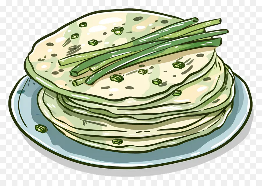 Scallion Pancake，Pancake PNG