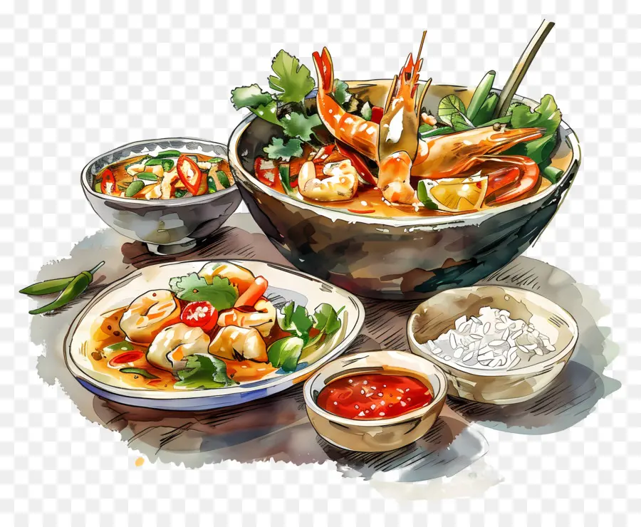 Makanan Thai，Tumis Udang PNG