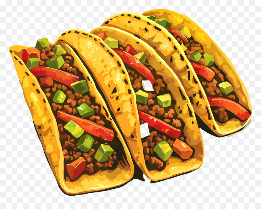 Taco，Makanan Meksiko PNG