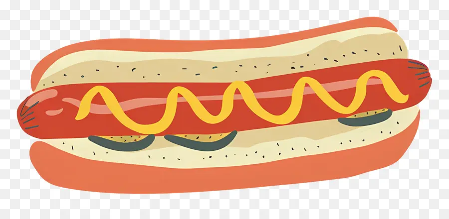 Hot Dog，Mustard PNG