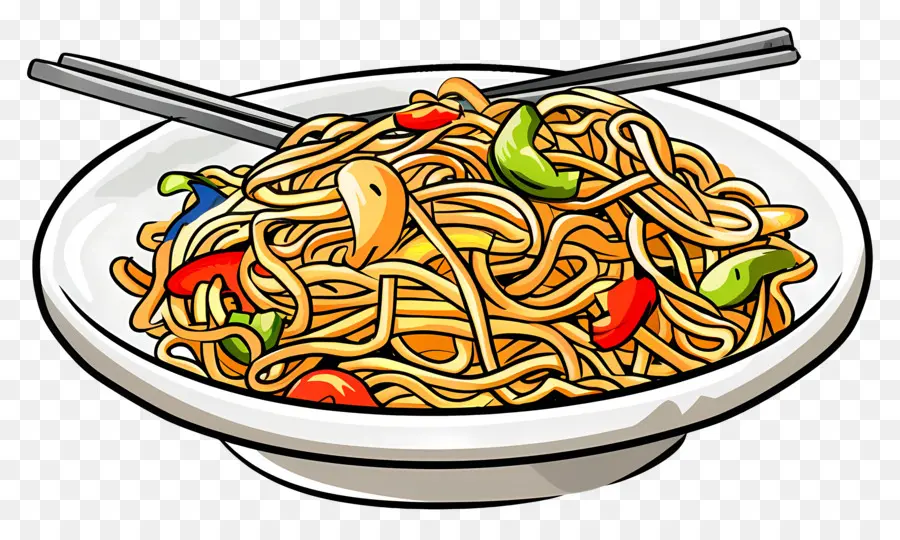 Chow Mein，Mie PNG