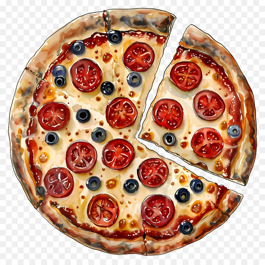 Pizza，Tomat Pizza PNG