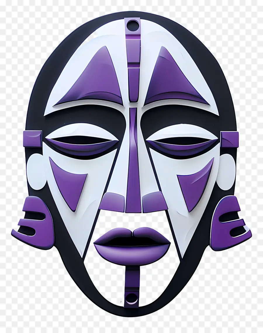 Masker Tribal，Desain Topeng Unik PNG