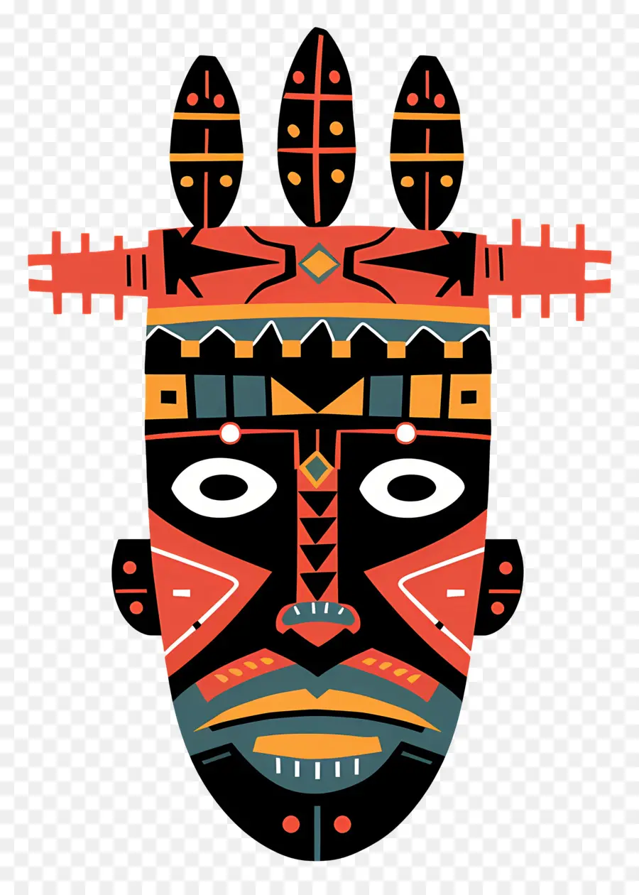 Masker Tribal，Masker PNG