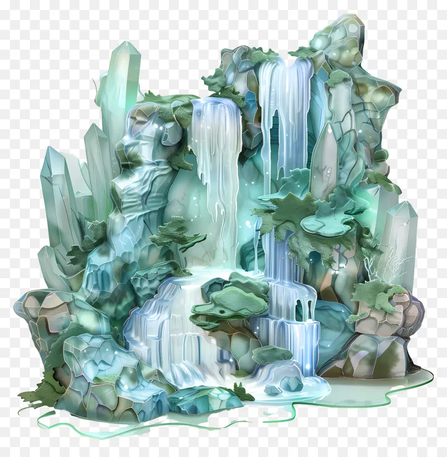 Air Terjun，Es PNG