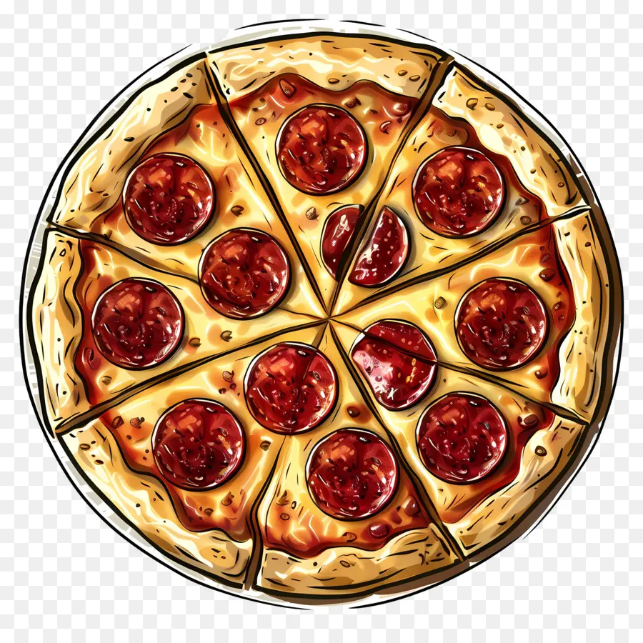 Pizza，Pepperoni PNG