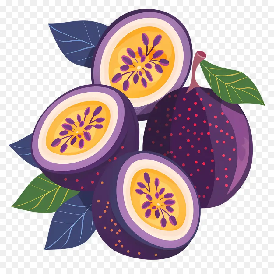 Buah Markisa，Buah Ilustrasi PNG