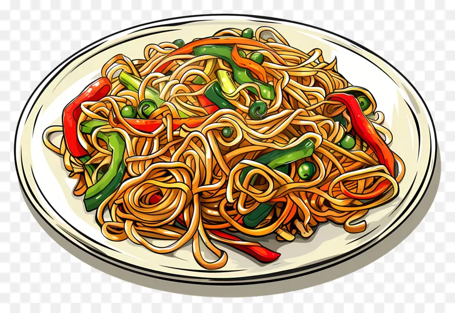 Lo Mein，Spaghetti PNG