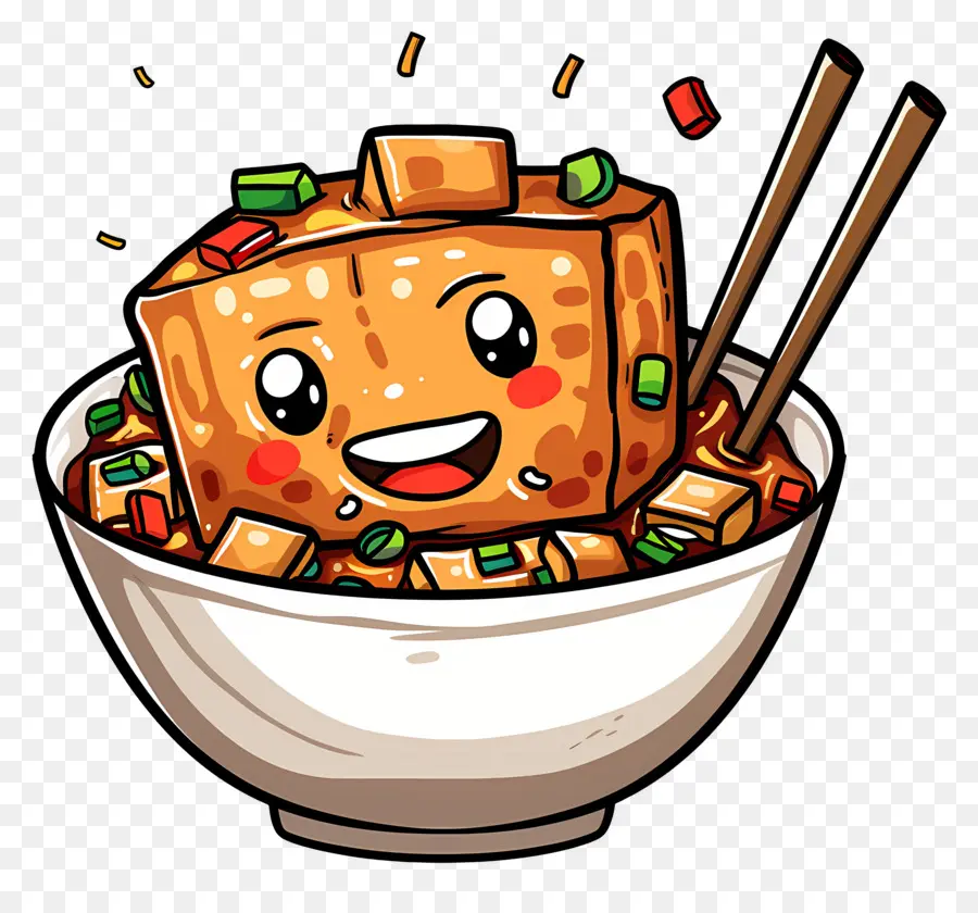 Tahu Mapo，Karakter Kartun PNG