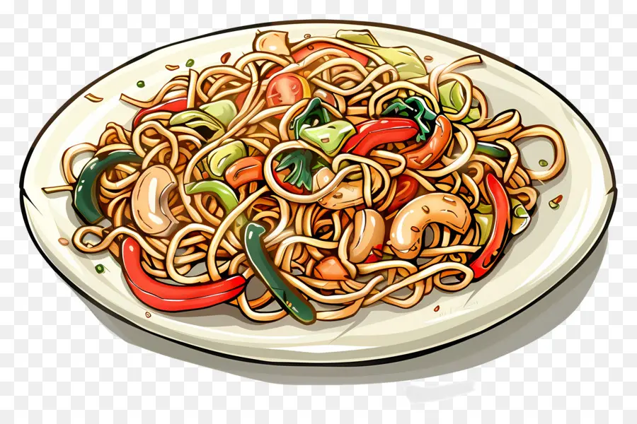 Lo Mein，Mie Cina PNG