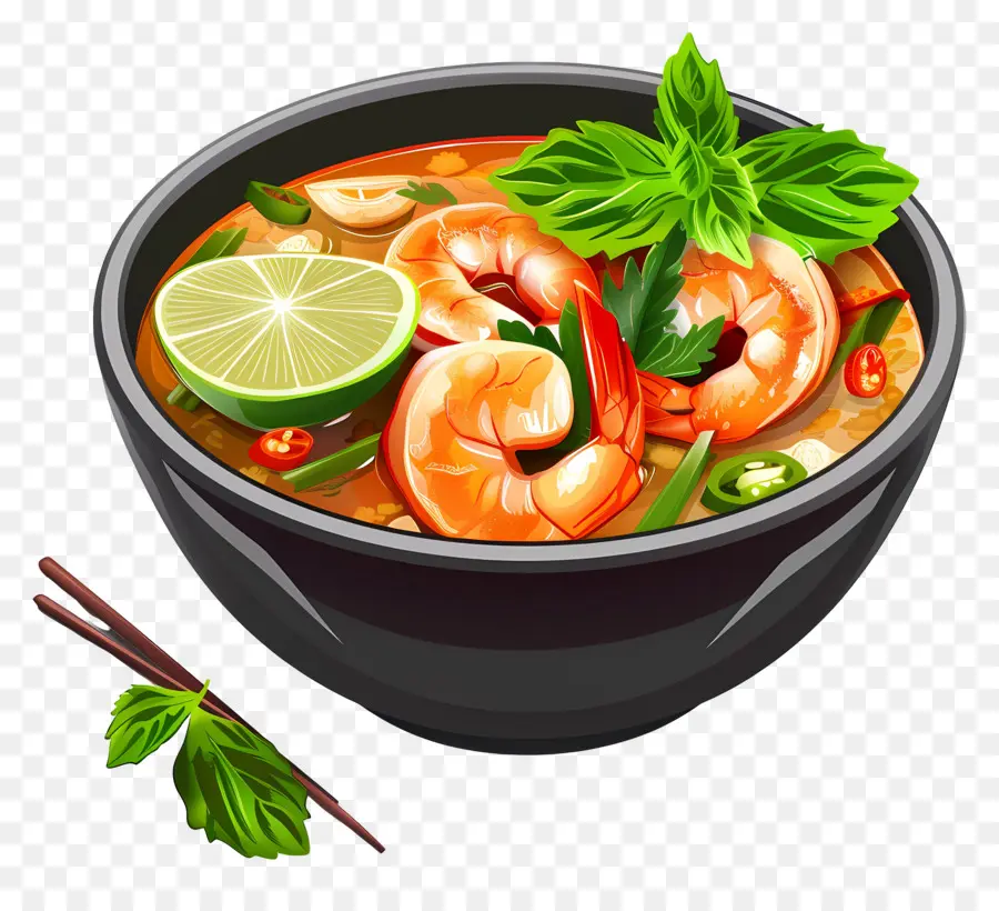 Makanan Thai，Sup Udang PNG