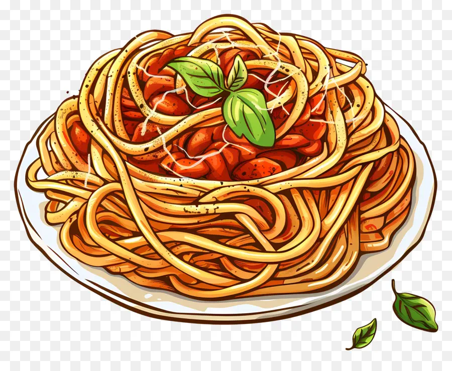 Spaghetti，Saus Daging PNG