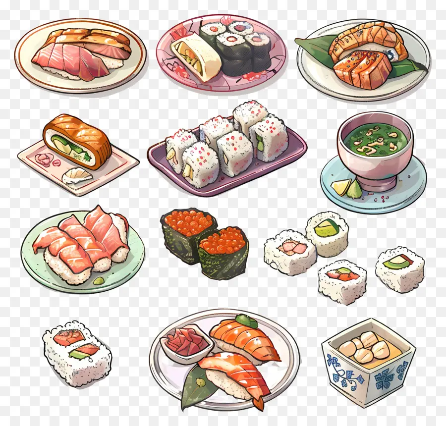 Makanan Jepang，Sushi PNG