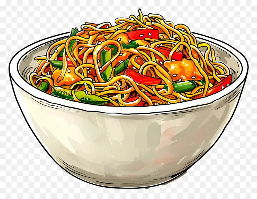 Chow Mein，Mie PNG