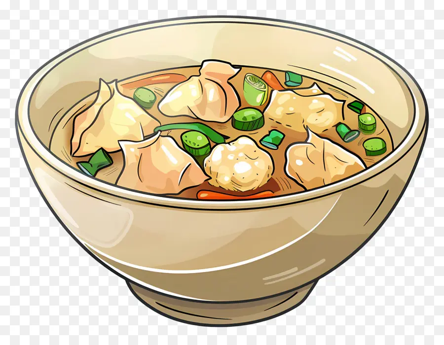 Sup Wonton，Panas Dan Asam Sup PNG