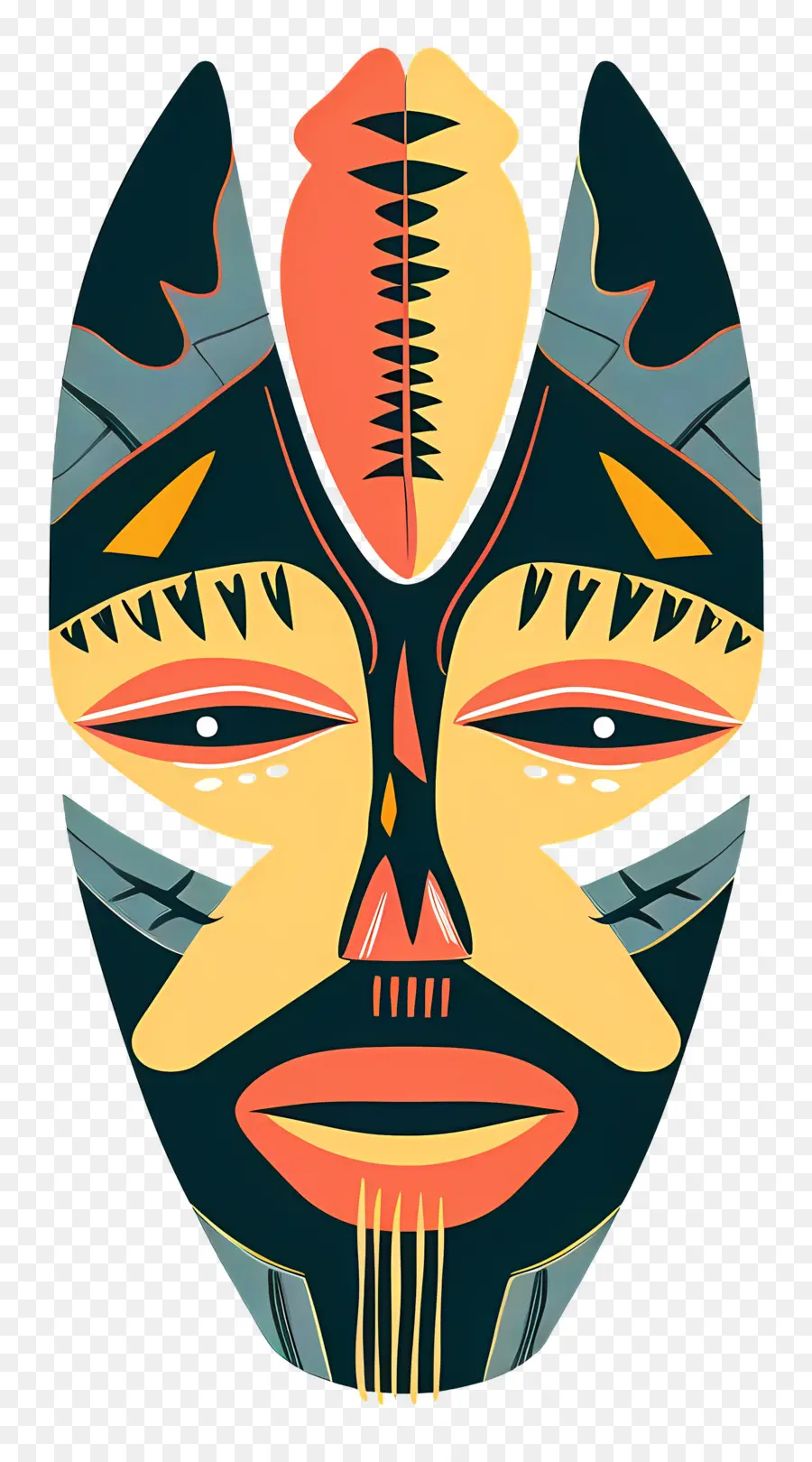 Masker Tribal，Seni Abstrak PNG