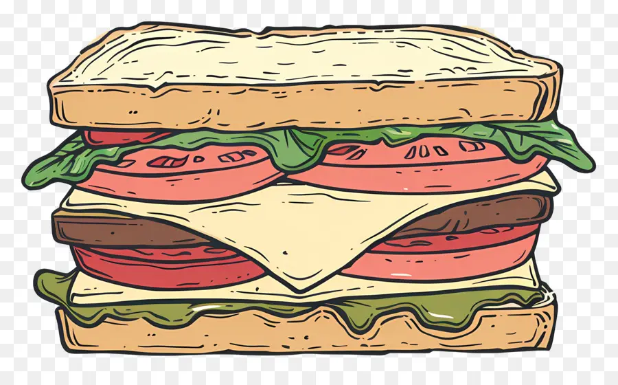 Sandwich，Hamburger PNG