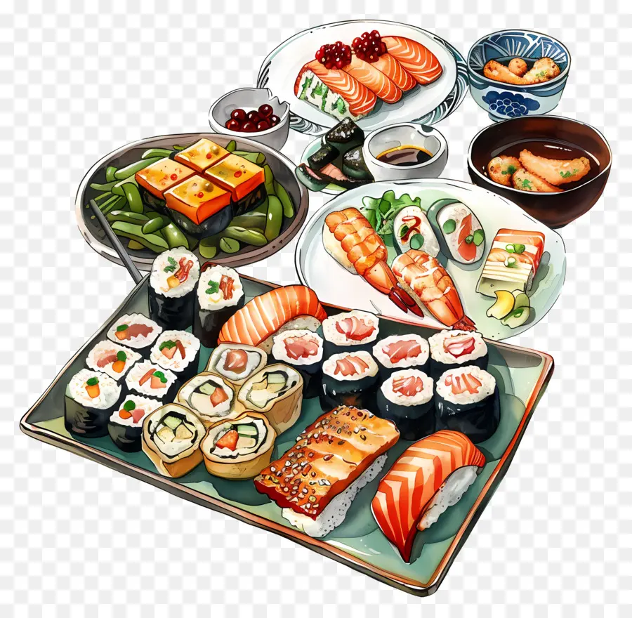 Makanan Jepang，Sushi PNG