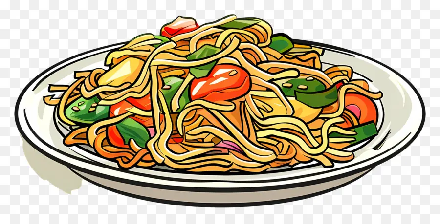 Lo Mein，Tumis Mie PNG