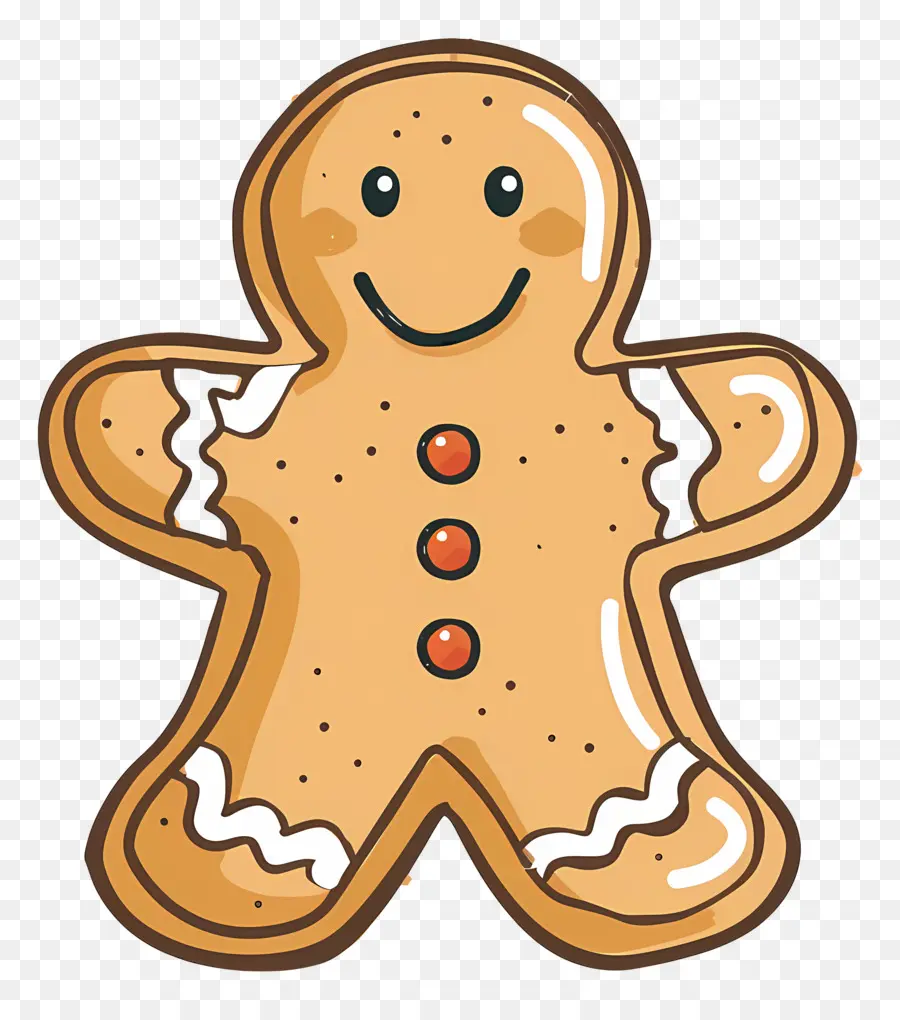 Cookie Gingerbread Natal，Manusia Kue Jahe PNG