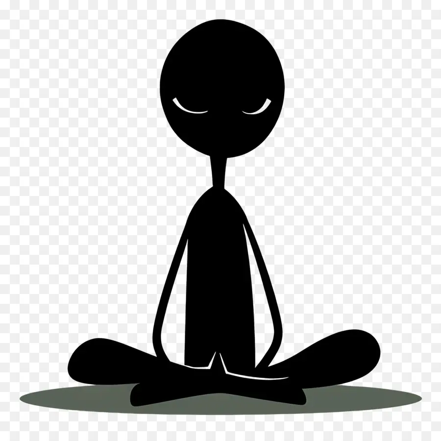 Stick Figure Meditasi，Meditasi PNG