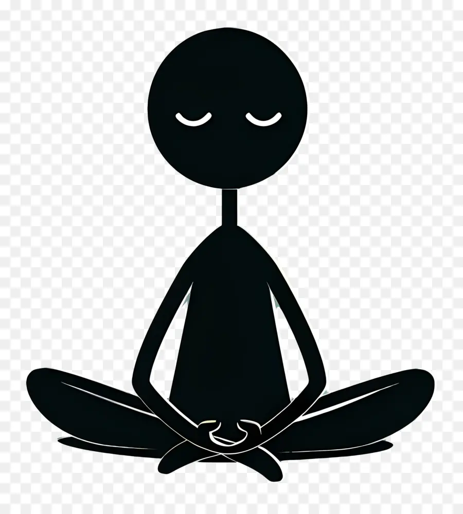 Stick Figure Meditasi，Angka Meditasi PNG