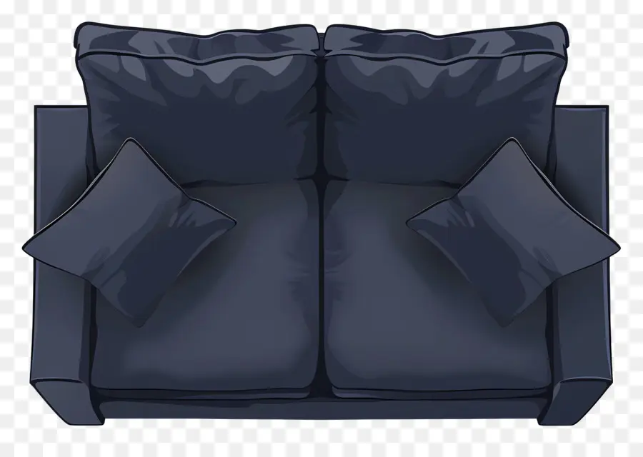 Sofa Atas Tampilan，Biru Sofa PNG