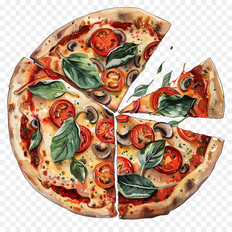 Pizza Vegan，Pizza PNG