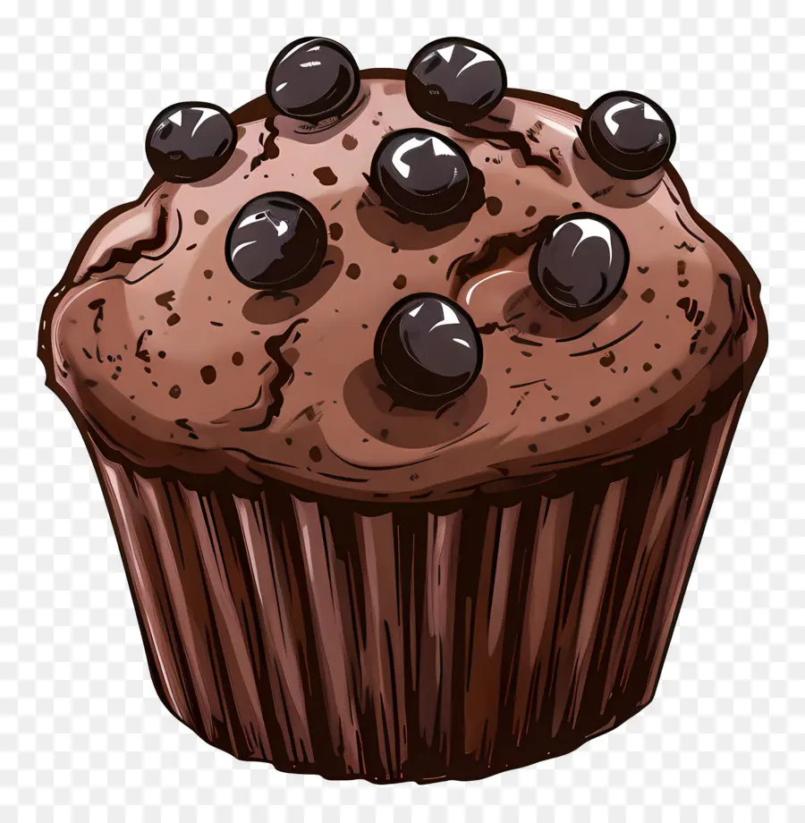 Muffin，Muffin Rasa Blueberry PNG