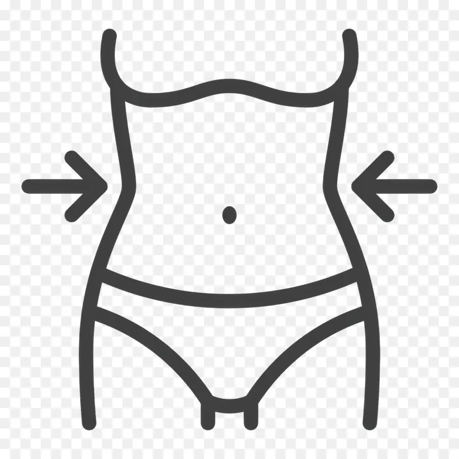 Menurunkan Berat Badan，Ilustrasi Minimalis PNG