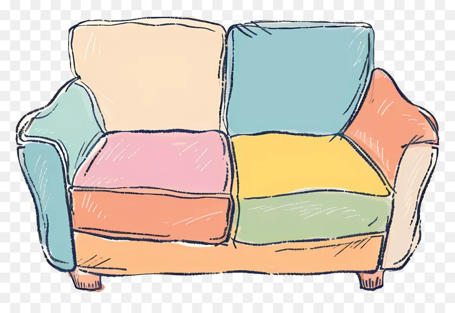 Tampilan Atas Sofa，Sofa PNG