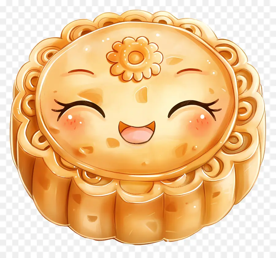 Mooncake，Kue Bulan Yang Tersenyum PNG