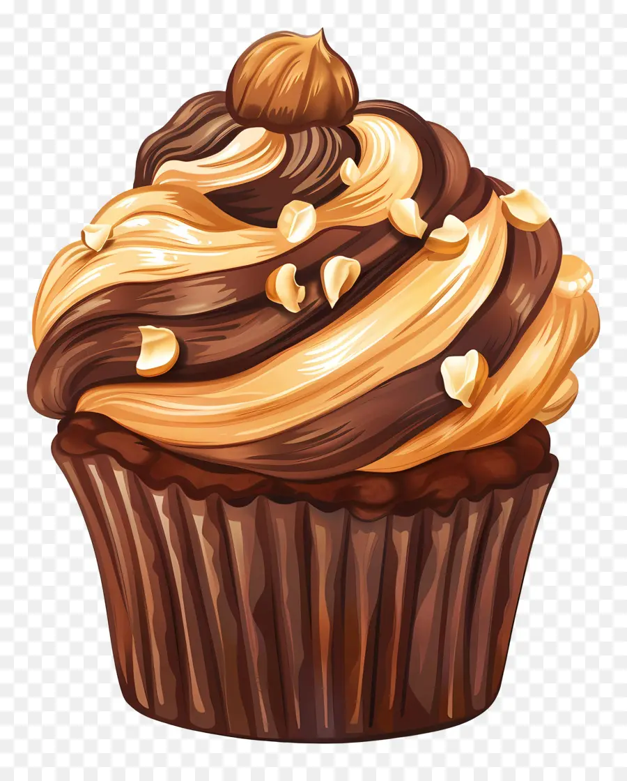 Cupcake Hazelnut，Cupcakes PNG