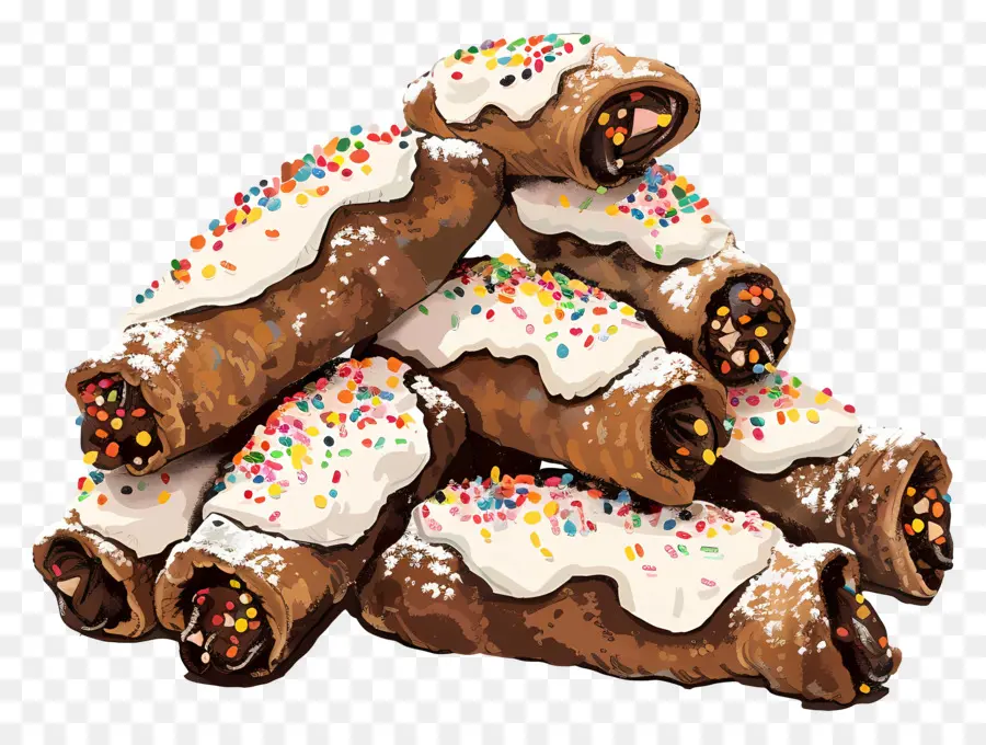 Cannoli，Kue PNG