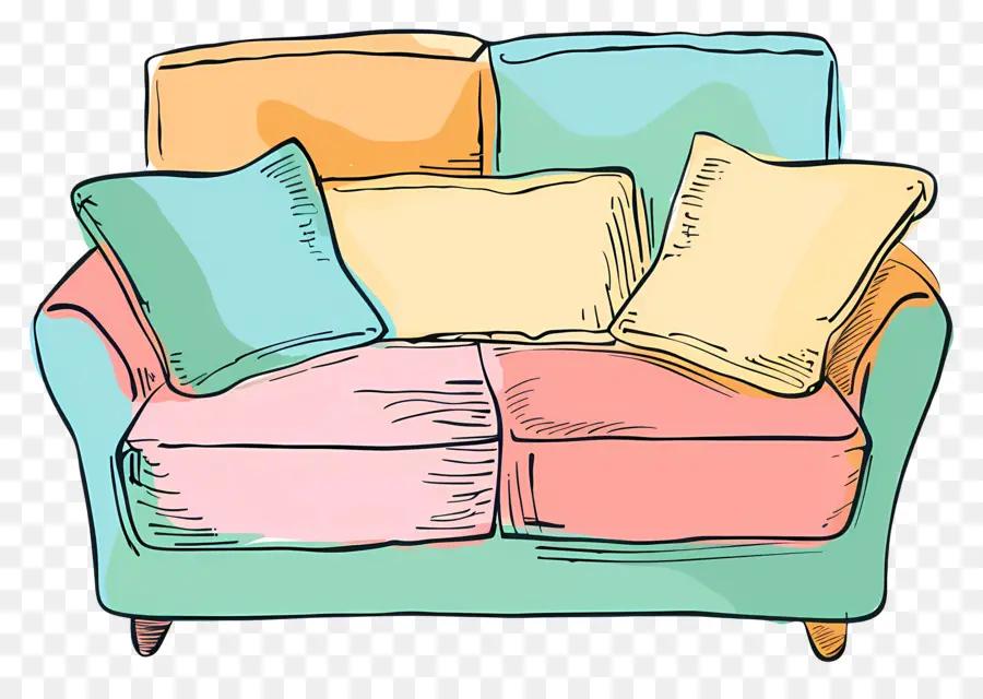 Tampilan Atas Sofa，Sofa PNG