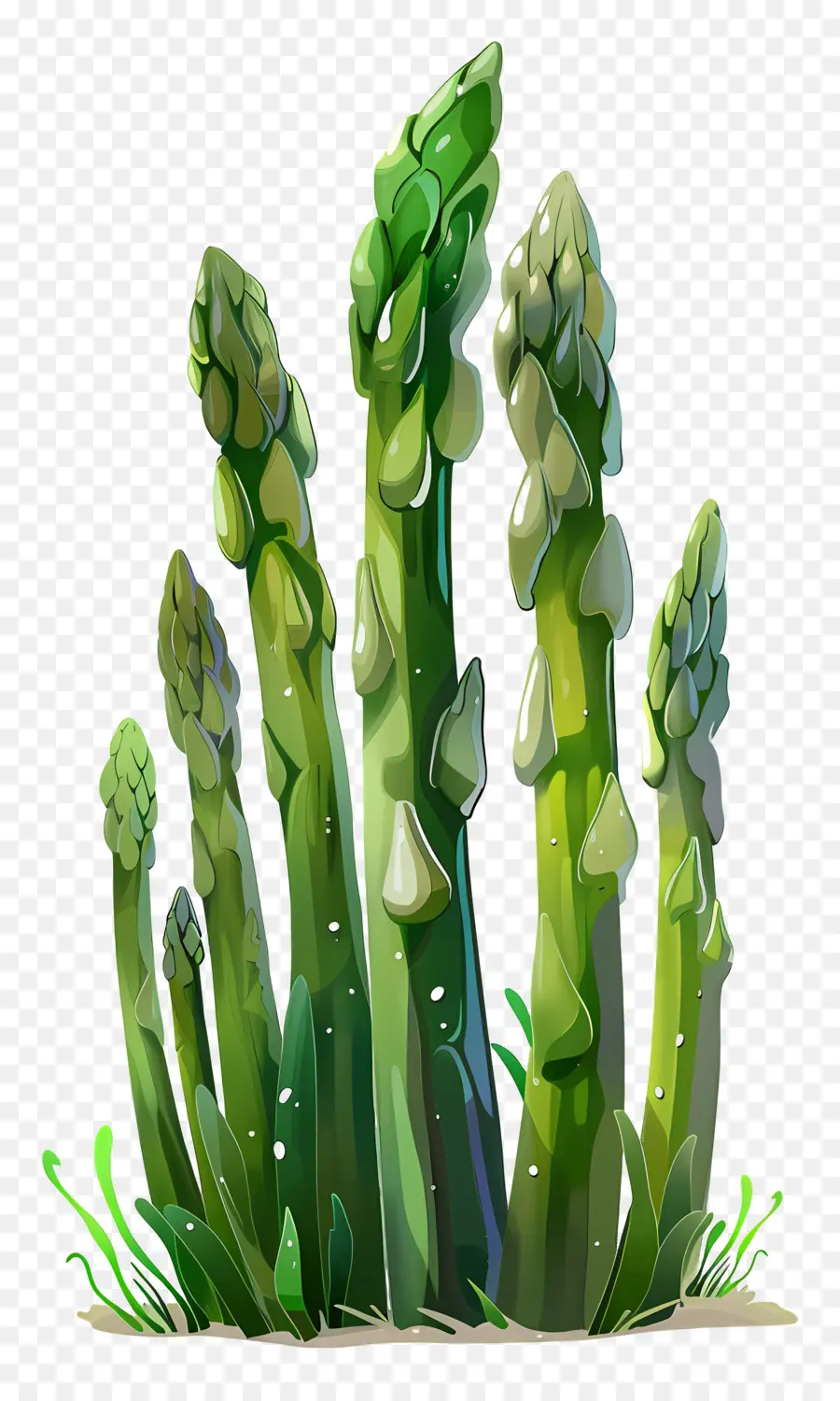 Asparagus，Hijau PNG