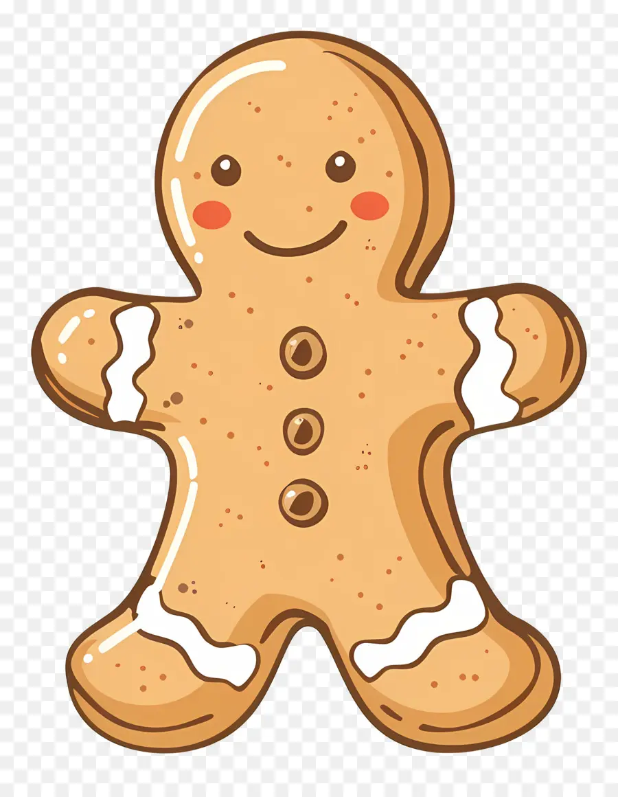 Cookie Gingerbread Natal，Manusia Kue Jahe PNG