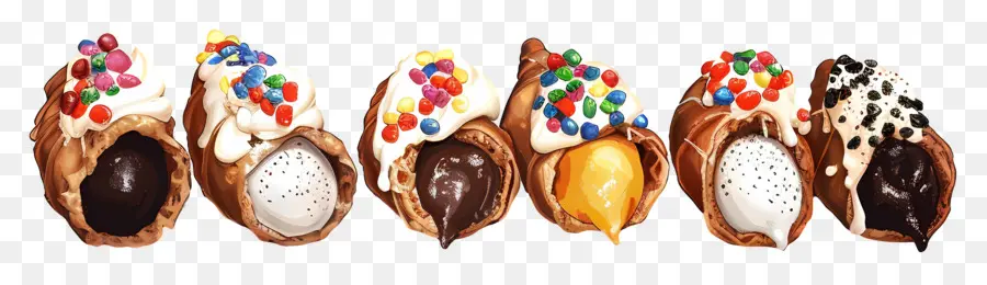 Cannoli，Kerucut Es Krim PNG