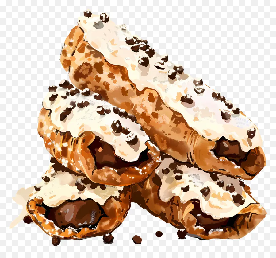 Cannoli，Kue PNG