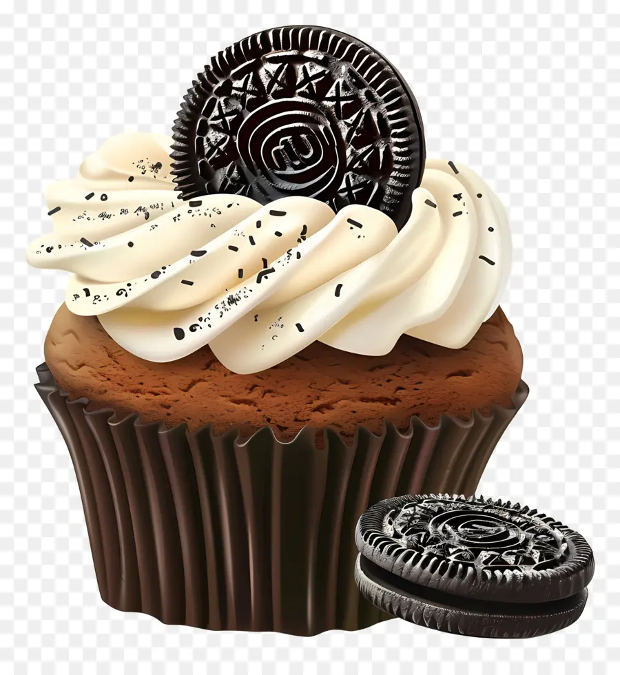 Oreo Cupcake，Cupcake PNG