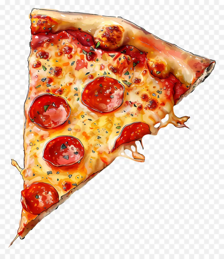 Sepotong Pizza，Pepperoni Pizza Slice PNG