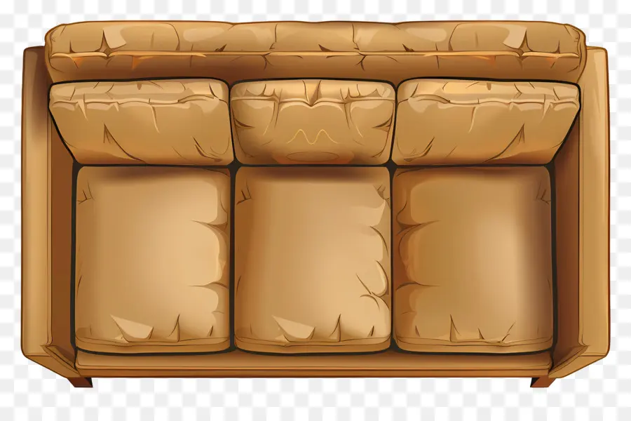 Sofa Atas Tampilan，Coklat Sofa PNG