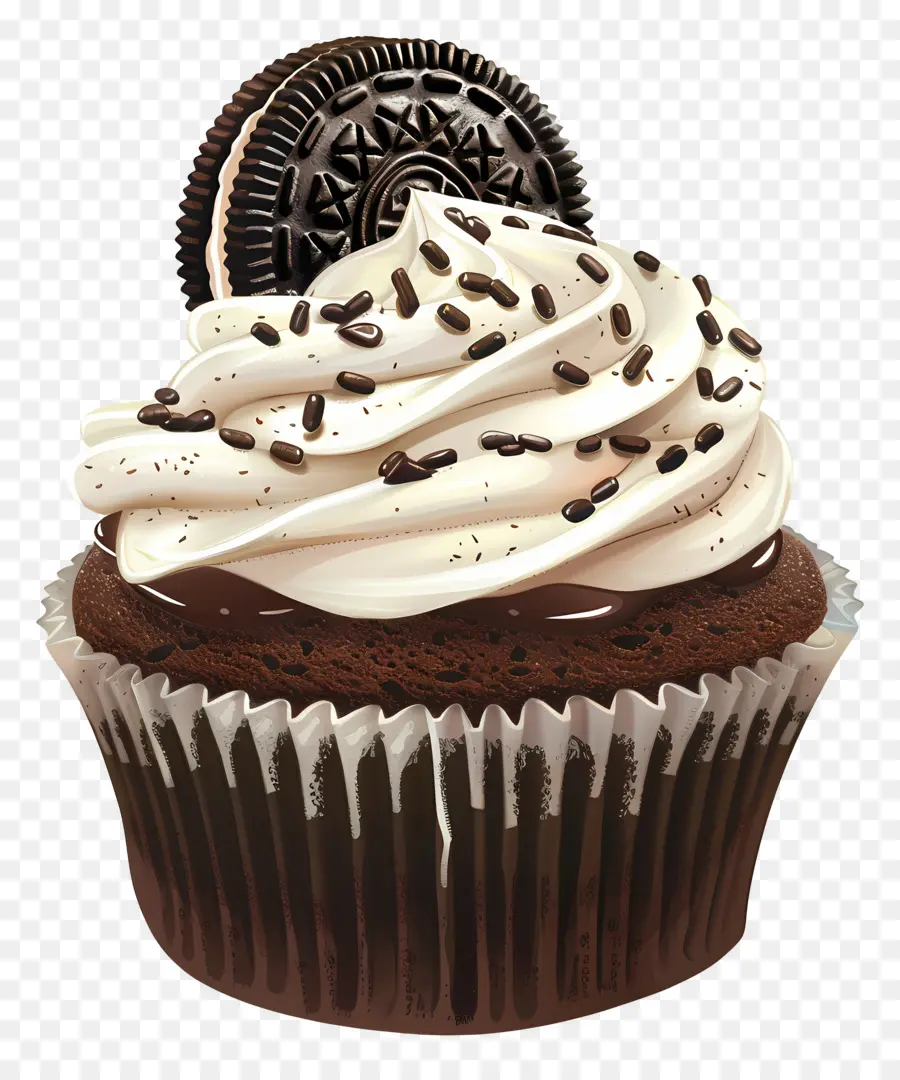 Oreo Cupcake，Cupcake PNG