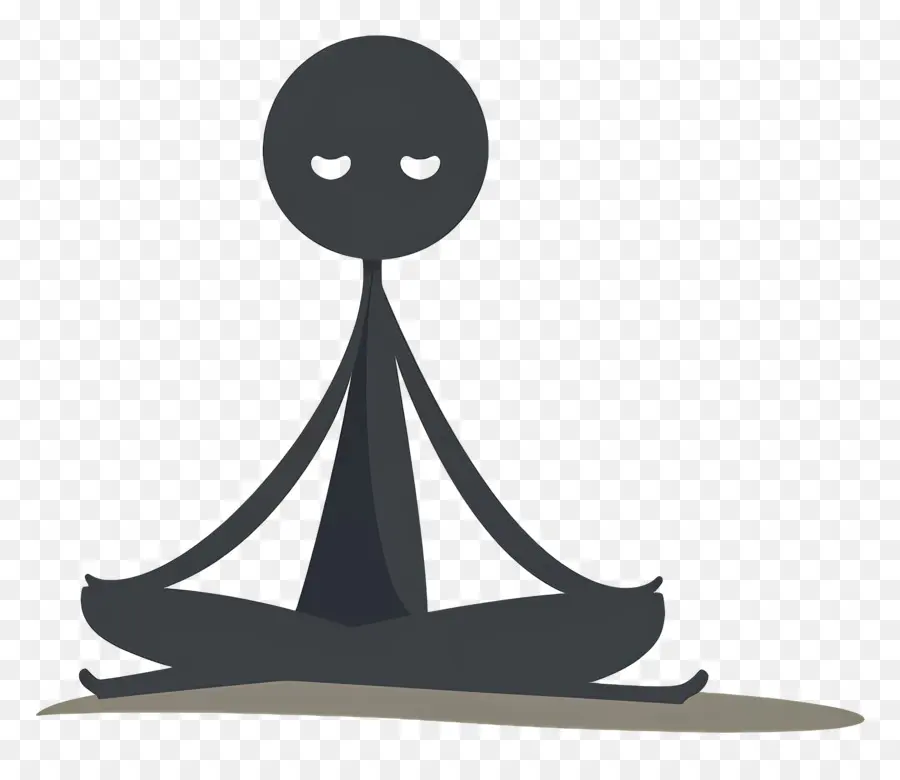 Stick Figure Meditasi，Angka Meditasi PNG