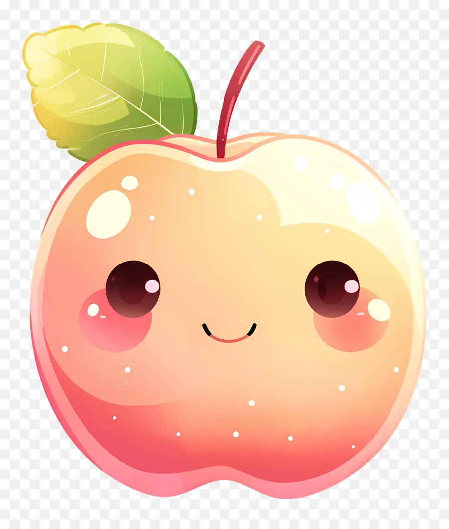 Kartun Apple，Kartun Peach PNG